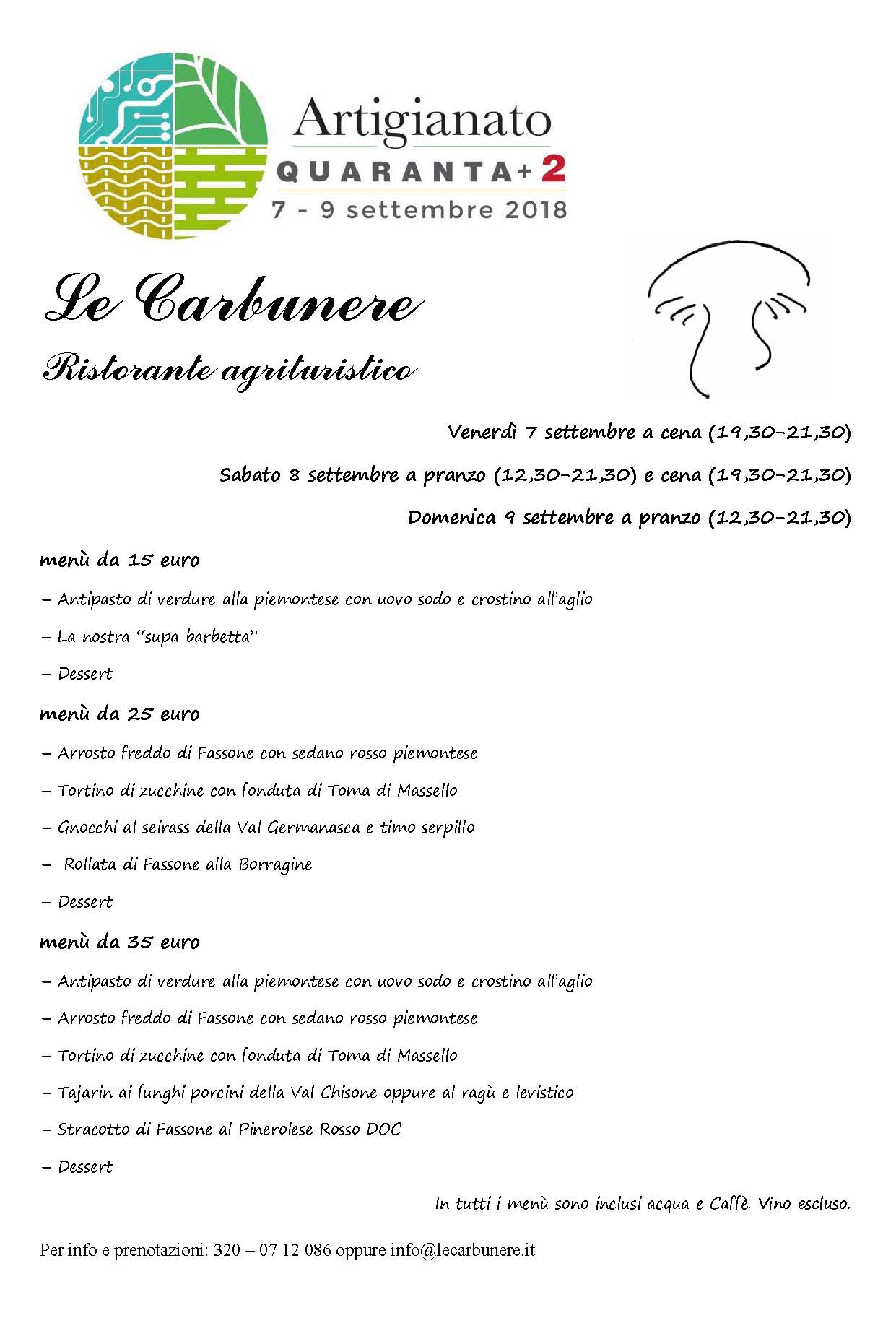 Menu Di Natale A 35 Euro.Le Carbunere